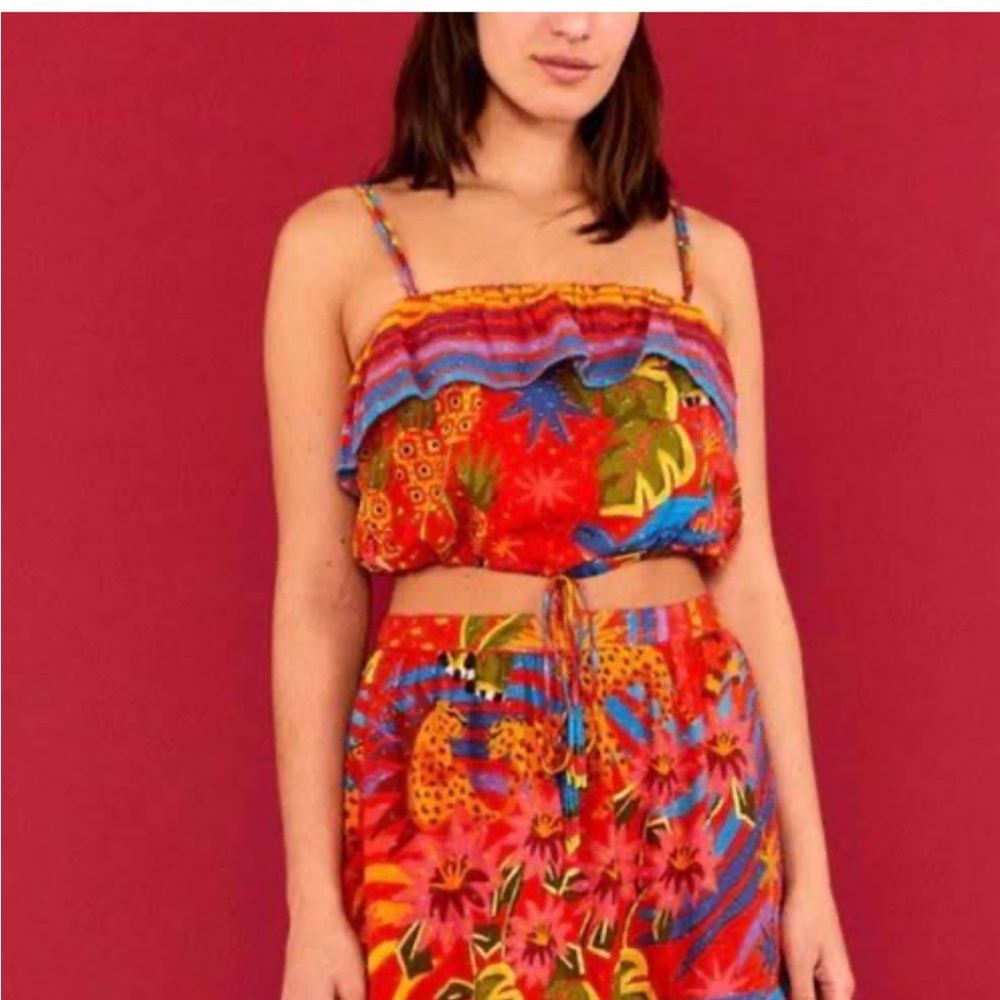 NWT Farm Rio Magic Forest crop top